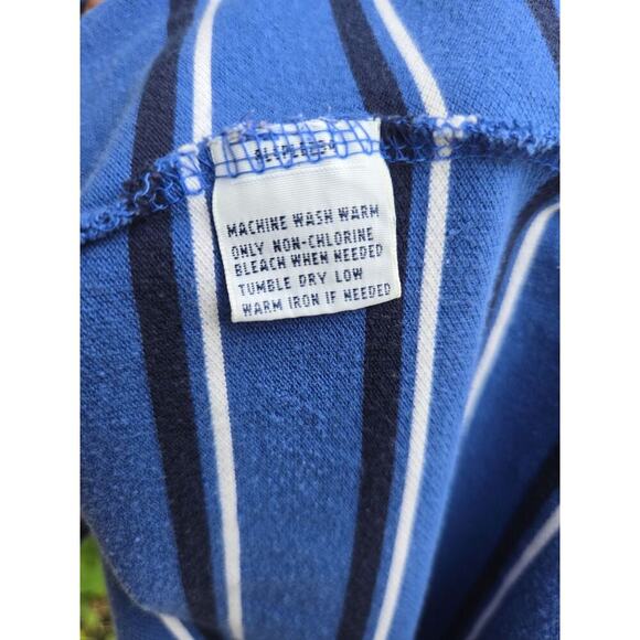 Polo Ralph Lauren Men's Medium Blue Striped Short Sleeve Polo Shirt Classic - Picture 5 of 5